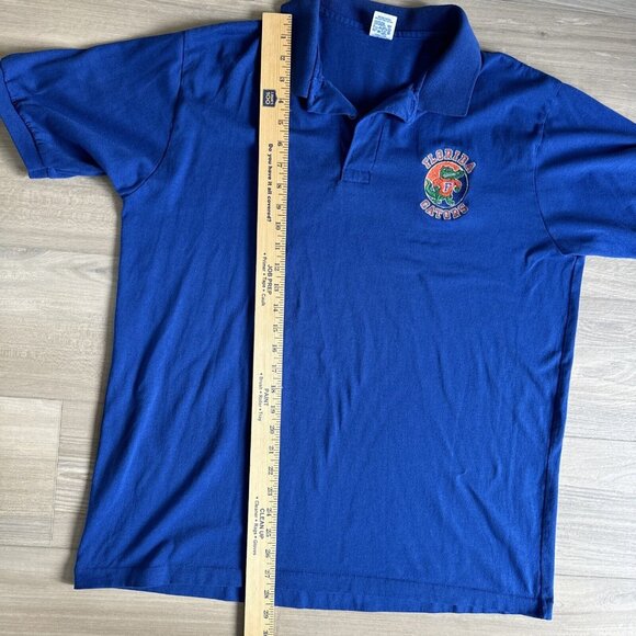 Vintage 90s Y2K Florida Gators Polo‎ Shirt Men's L Russell Athletic Made In USA - Picture 7 of 9